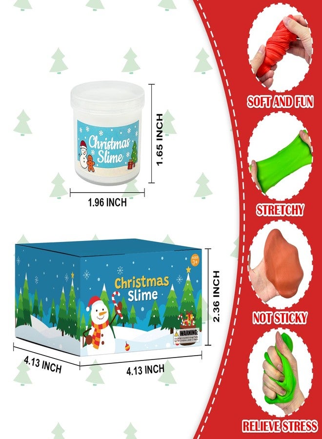 Leetous Christmas Slime Stocking Stuffers for Kids 4 Pack, Funny Xmas Toys Gifts Party Favors Supplies for Toddler Boys Girls, Holiday Classroom Game Prizes Basket Goodie Treat Bag Fillers Stuff for Teens - Image 4